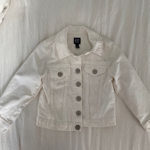 Gap Girls white denim jacket